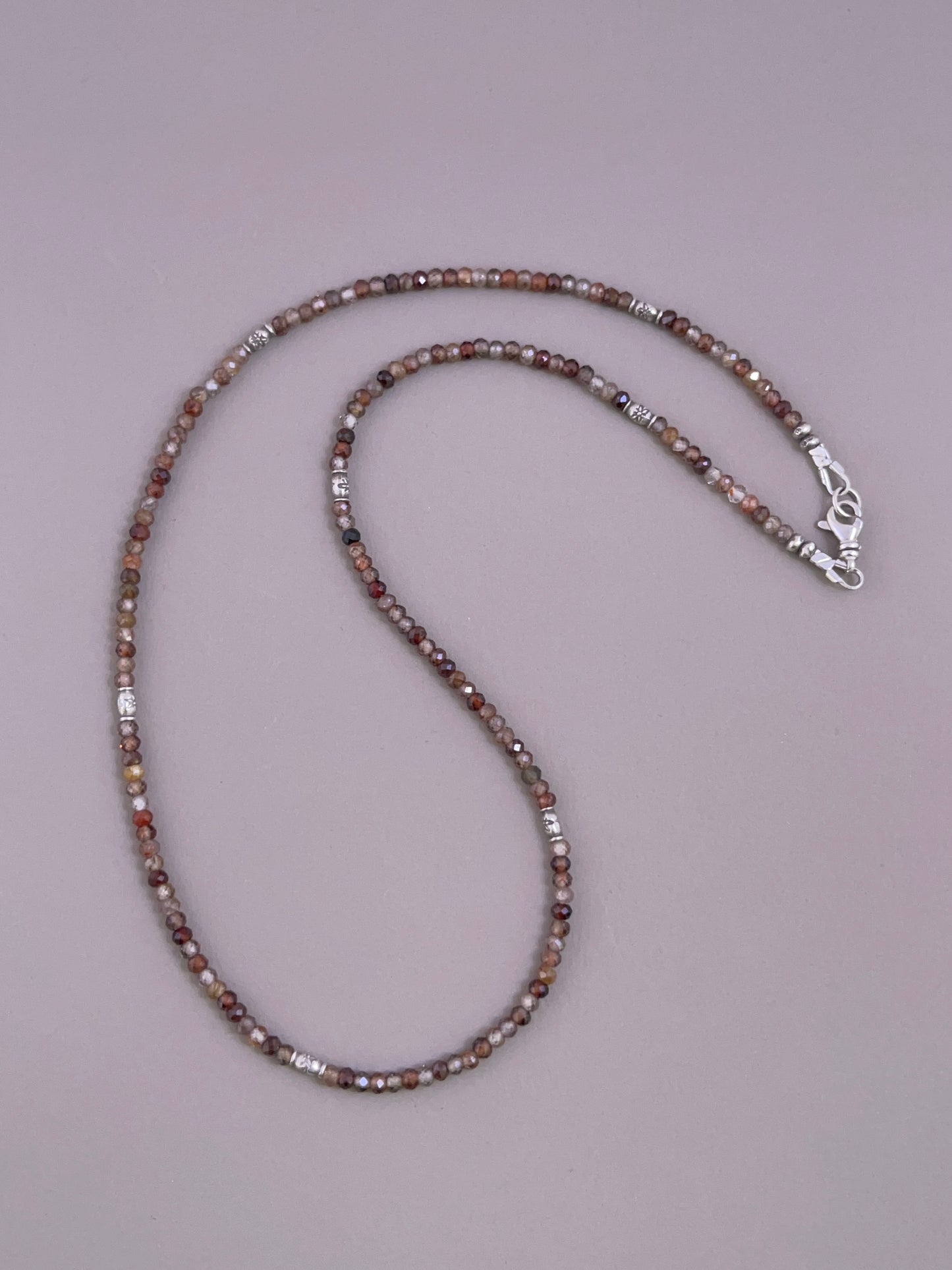 Zircon Faceted Bead Necklace - 03
