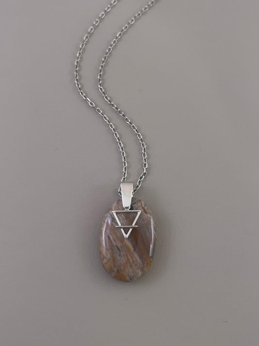 Petrified Wood Earth Necklace
