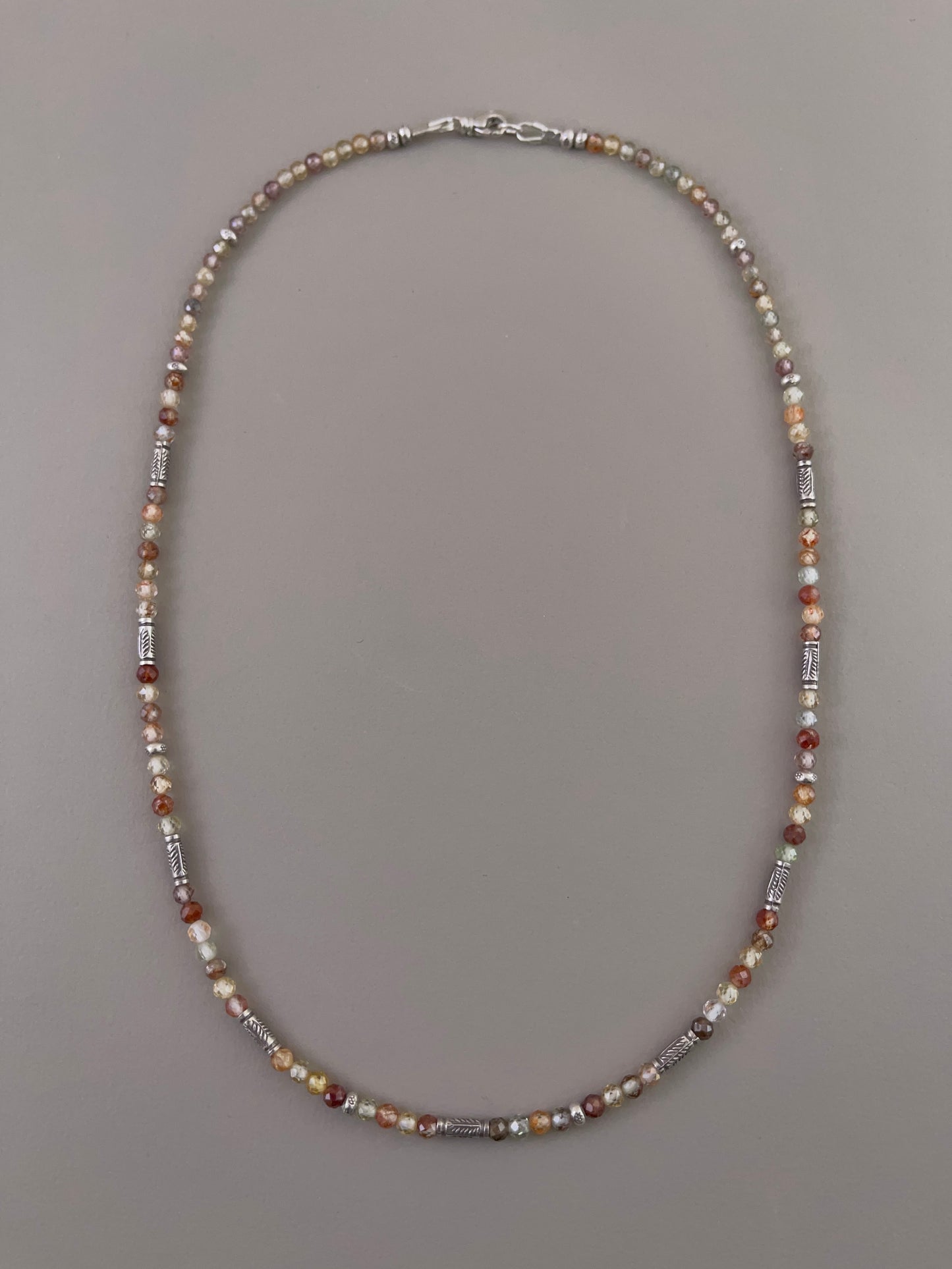 Zircon Faceted Bead Necklace -01